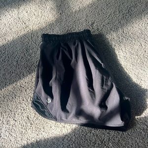 New Lululemon black athletic shorts. Length is 4.0 and size 8.